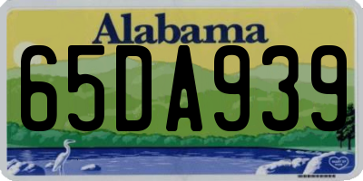 AL license plate 65DA939
