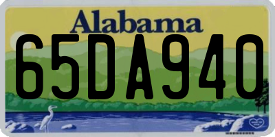 AL license plate 65DA940