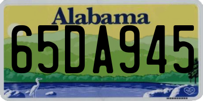 AL license plate 65DA945