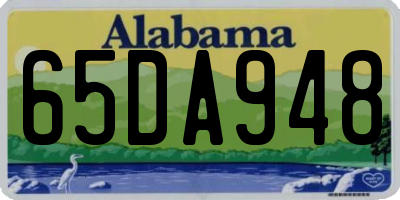 AL license plate 65DA948