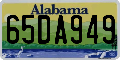 AL license plate 65DA949