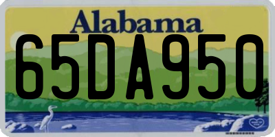 AL license plate 65DA950