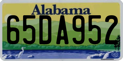 AL license plate 65DA952