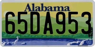 AL license plate 65DA953