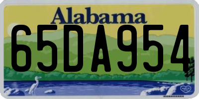 AL license plate 65DA954