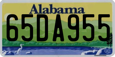 AL license plate 65DA955