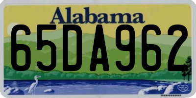 AL license plate 65DA962