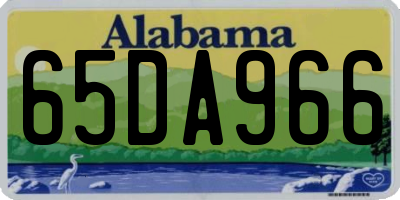 AL license plate 65DA966
