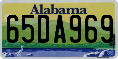 AL license plate 65DA969