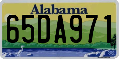 AL license plate 65DA971