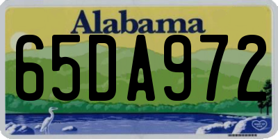 AL license plate 65DA972