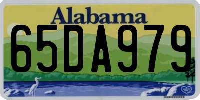 AL license plate 65DA979