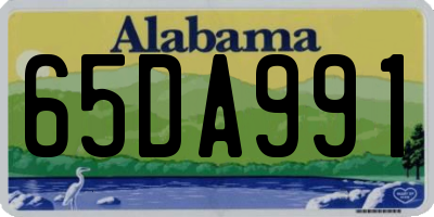 AL license plate 65DA991