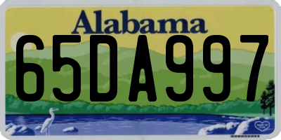 AL license plate 65DA997