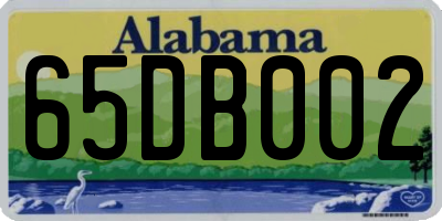 AL license plate 65DB002