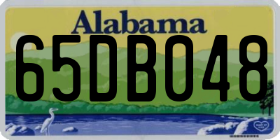 AL license plate 65DB048