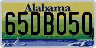 AL license plate 65DB050