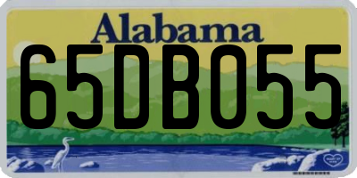 AL license plate 65DB055
