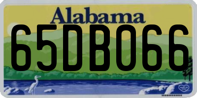 AL license plate 65DB066