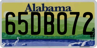 AL license plate 65DB072