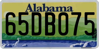 AL license plate 65DB075