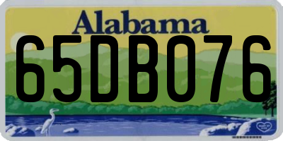 AL license plate 65DB076