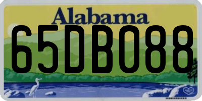 AL license plate 65DB088