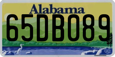 AL license plate 65DB089