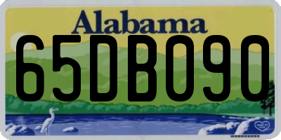 AL license plate 65DB090