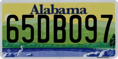 AL license plate 65DB097
