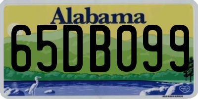 AL license plate 65DB099