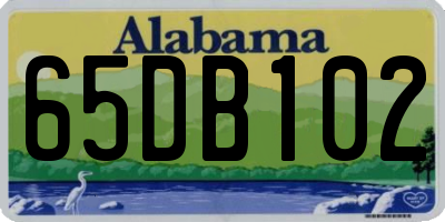 AL license plate 65DB102