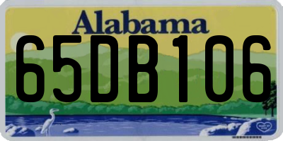 AL license plate 65DB106