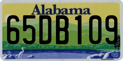 AL license plate 65DB109