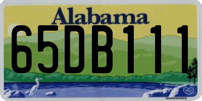 AL license plate 65DB111