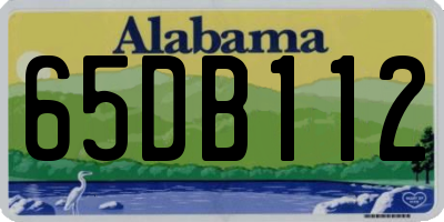 AL license plate 65DB112