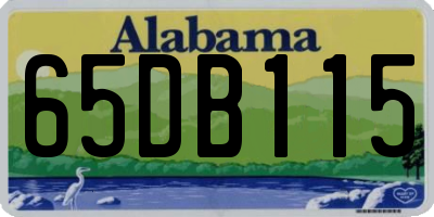 AL license plate 65DB115