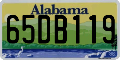 AL license plate 65DB119