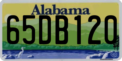 AL license plate 65DB120