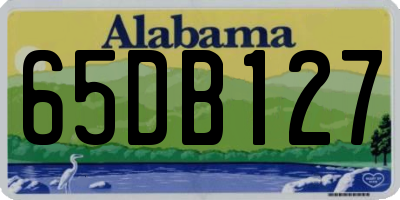 AL license plate 65DB127