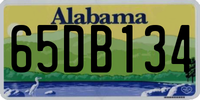 AL license plate 65DB134