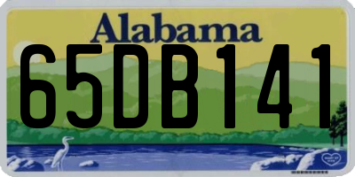 AL license plate 65DB141