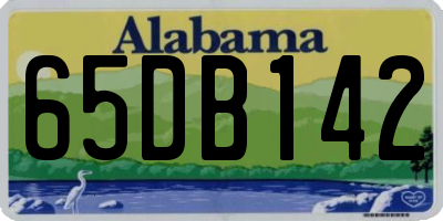 AL license plate 65DB142
