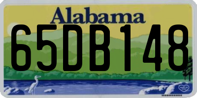 AL license plate 65DB148