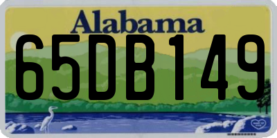AL license plate 65DB149