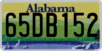 AL license plate 65DB152
