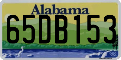 AL license plate 65DB153