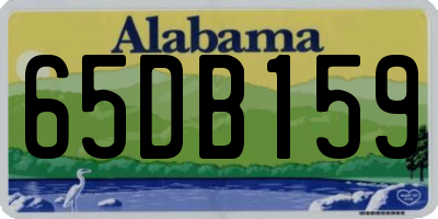AL license plate 65DB159