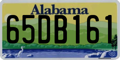 AL license plate 65DB161