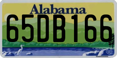 AL license plate 65DB166